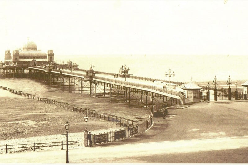 Morecambe used to have two piers. Central Pier was built during the late 1860s and demolished in 1992 after a devastating fire. West End Pier officially opened on April 3 1896. It suffered storm damage in 1977 and with repair costs of £500,000, it was instead demolished the following year. Our picture shows Morecambe's West End Pier in 1896.