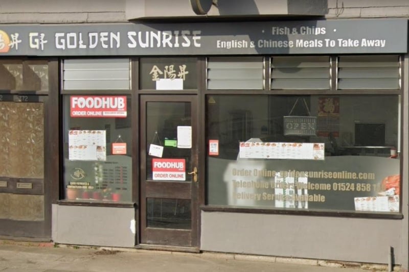 Golden Sunrise on Heysham Road, Heysham, has a current 5 star rating.