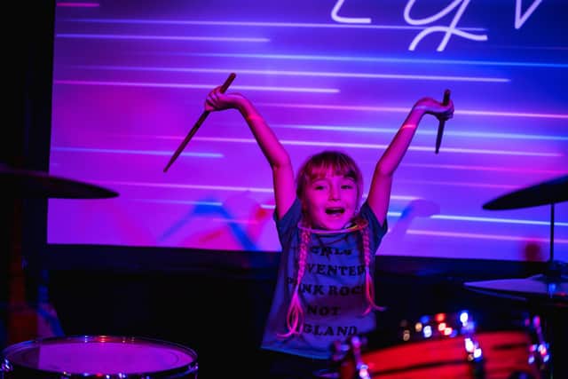 A youngster performs at a previous Chameleon event at More Music. Photo: Robin Zahler