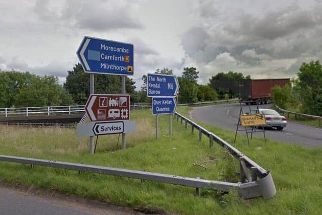 The A601(M) is among the shortest stretches of motorway in the UK (image: Google)