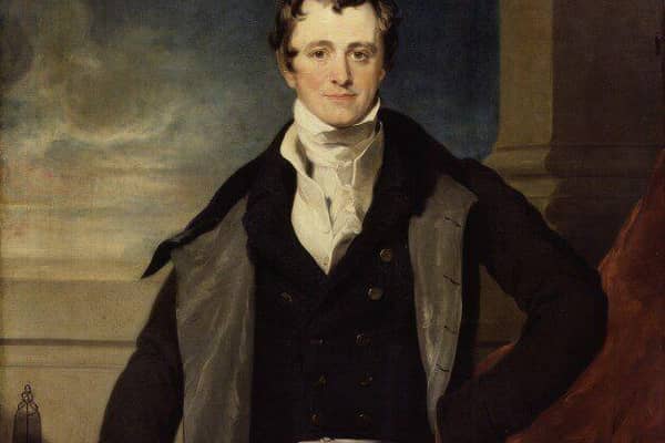 The image shows Sir Humphry Davy, National Portrait Gallery (NPG 1573), reproduced by Creative Commo