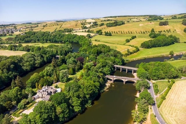 A view from above of the Crook o' Lune .