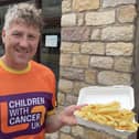 Lancaster chippy boss Nigel Hodgson is taking on a triple marathon challenge to raise money for a children's cancer charity.