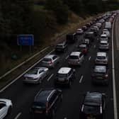The scenes of gridlock on the M6 on Saturday