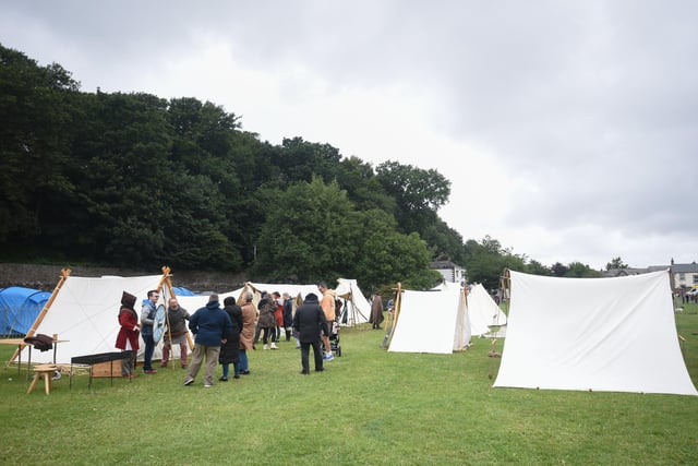 There were plenty of tents at the Heysham Viking Festival that people could look in and see Viking wares being made. Picture by Daniel Martino.
