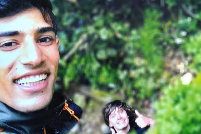 Masoud Niknam who is taking on  the Yorkshire Three Peaks Challenge for charity with his friends Reuben Middleton and Milo Lee Renold.