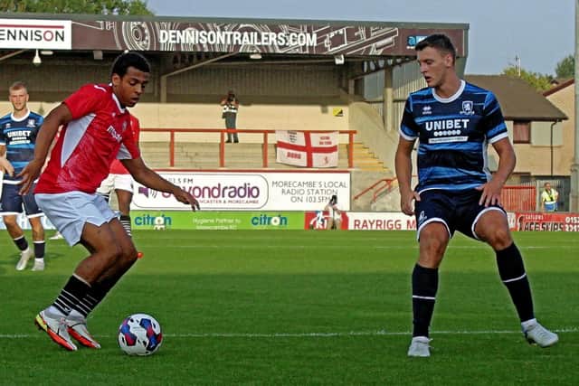 Caleb Watts is one of eight new arrivals at Morecambe so far