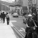 Market Street in Lancaster before pedestrianisation in the 70s.