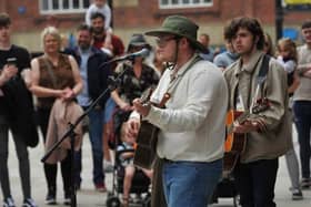 The Lathums play an impromptu gig in Wigan town centre