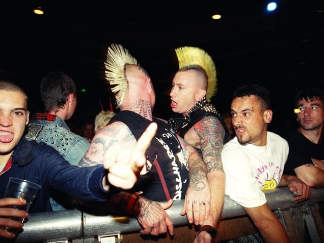 The punk festival was an annual event in Morecambe. Photo by D J Clark.