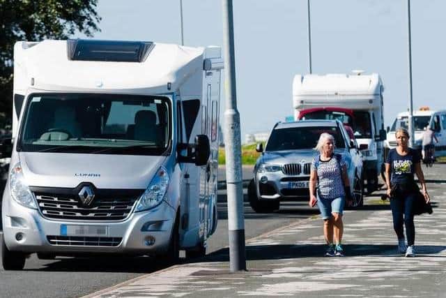 An e-petition regarding motorhomes parking on Morecambe prom was presented to the city council this week.