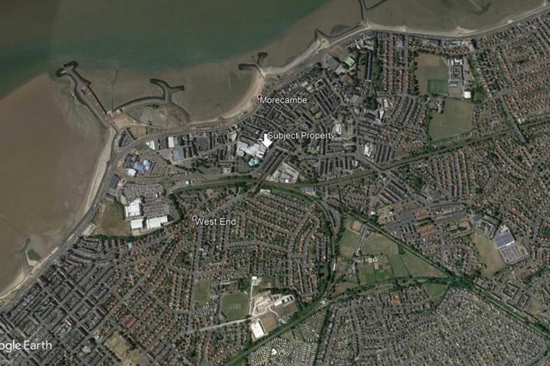 A view from Google Earth of the former gym in Morecambe up for rent. Picture courtesy of Google Earth.