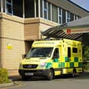 Patients are being kept waiting in ambulances outside the Royal Lancaster Infirmary.