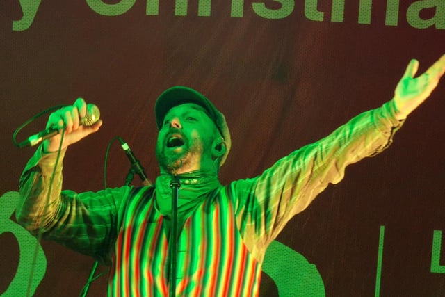 The Lancashire Hotpots performed at the Lancaster switch-on events.