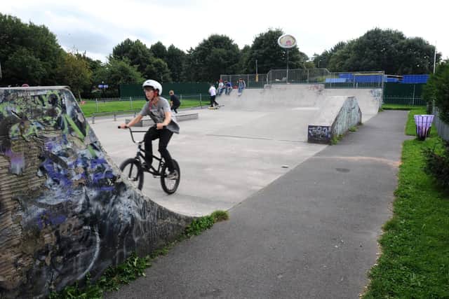 The new climbing wall will be built next to Lancaster Skate Park.