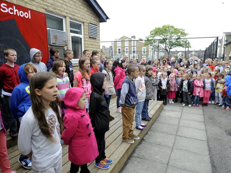 The school choir entertained the crowds at West End School summer fair.
