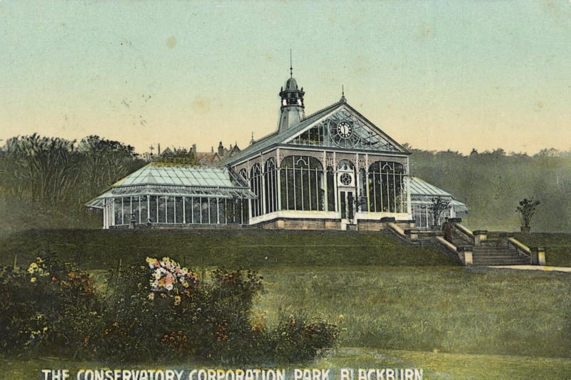 The Conservatory at Corporation Park. Nigel Temple Postcard Collection PC09416 (Image date range 1902-1907)