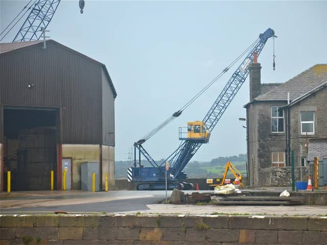 East Quay cranes at Glasson Dock near Lancaster. Photo: Robbie MacDonald