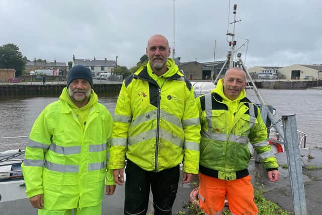 From left: Phil Smith with colleagues Andy Pawley and Rick Hoyle.