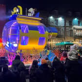A submarine in the stunning parade for Morecambe's Baylight 2024.