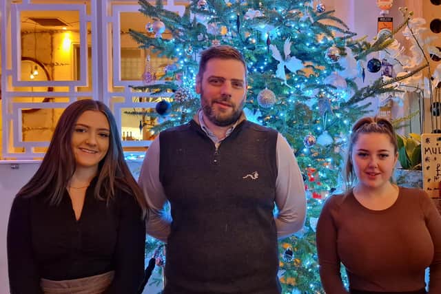 Pictured from left are Melissa (bar staff), Simon (general manager) and (Karla, restaurant manager). Photo by Joshua Brandwood