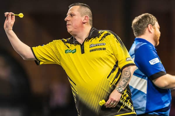 Dave Chisnall defeated Cameron Menzies in round two of the Paddy Power World Darts Championship Picture: Taylor Lanning/PDC