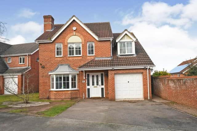 Offers of more than £300,000 are being invited by estate agents Bairstow Eves for this four-bedroom, detached home on Halstead Close, Forest Town. As well as the integral garage, there is plenty of room at the front for off-street parking.