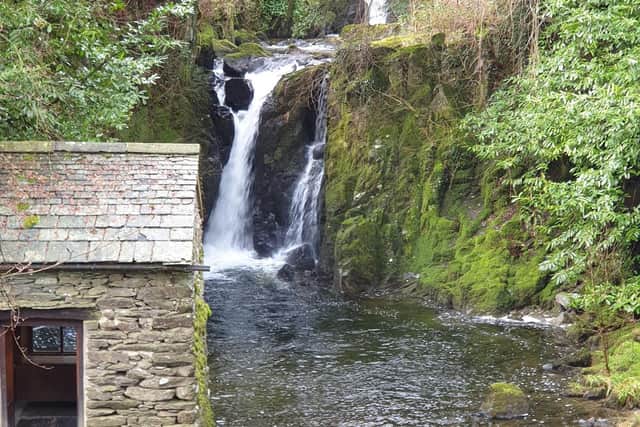 Cameras have been installed at 'The Grot' waterfall in Ambleside after people were seen taking drugs by it. Picture from South Lakes Police.