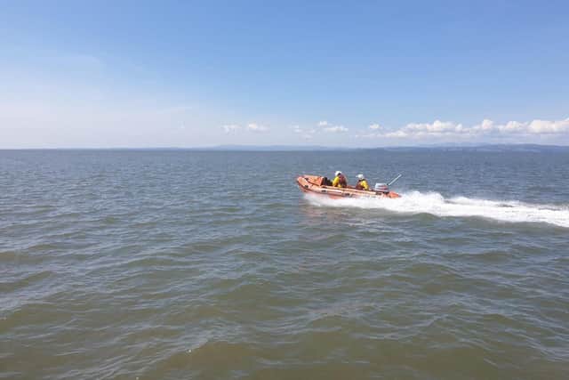 Morecambe RNLI lifeboat was called out to rescue a person stuck on a sandbank in Morecambe Bay.