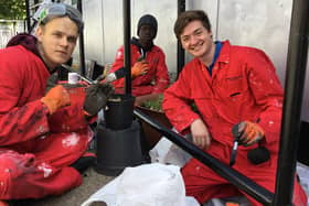 Prince's Trust volunteers sprucing up Lancaster's homeless centre on a previous assignment.