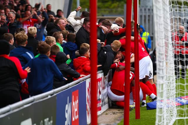 Morecambe boss Ged Brannan hopes they have something to celebrate over the Christmas and New Year schedule Picture: Jack Taylor