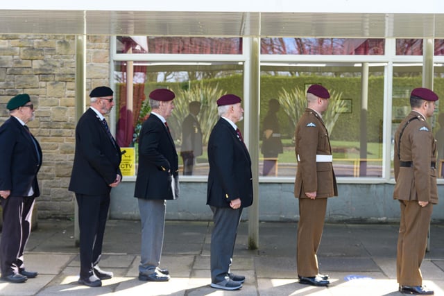 D-Day veteran Jack Bracewell was given a full guard of honour by the Parachute Association.