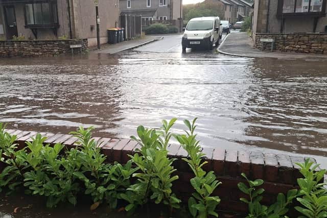 Flooding in Willow Lane.