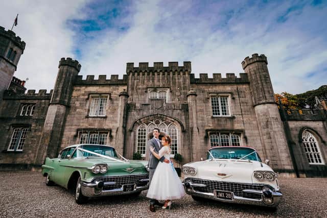 Lee and Pip got married at Leighton Hall near Carnforth. Picture by Nick English Photography.
