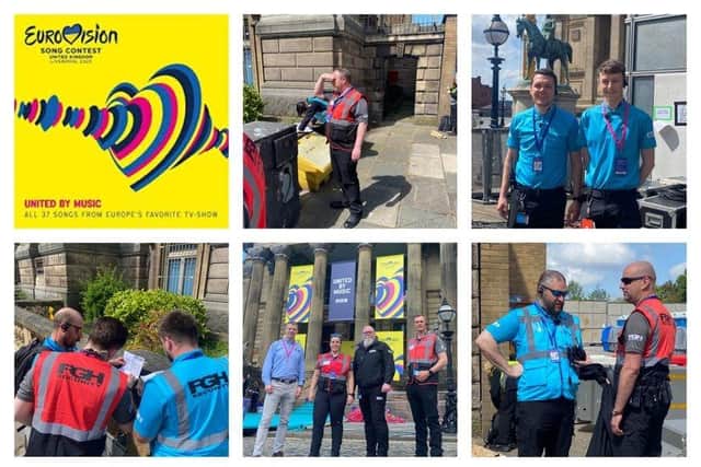 FGH Security teams at work at Eurovision in Liverpool.