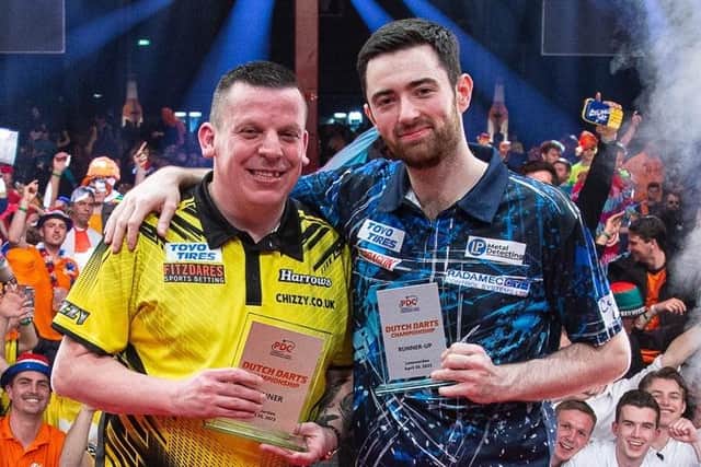 Dave Chisnall defeated Luke Humphries to win a fifth PDC European Tour title Picture: Jonas Hunold/PDC Europe