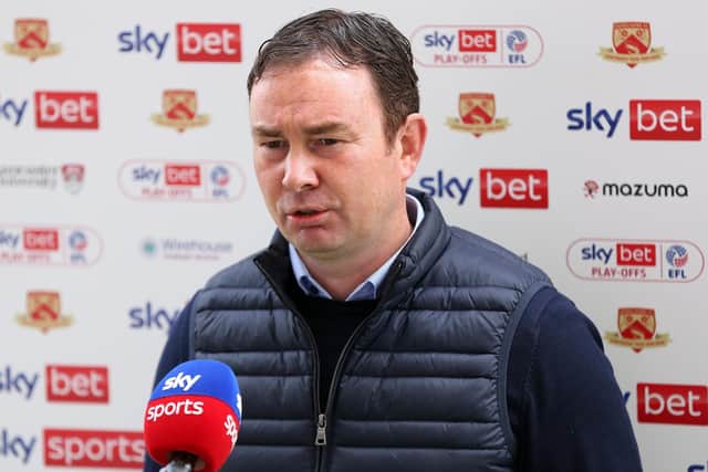 Derek Adams saw his players lose away from home again Picture: Charlotte Tattersall/Getty Images