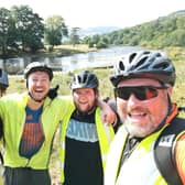 Members of Lancashire Youth Challenge's cycle team on their Wales End2End ride last year. From left to right, Bill Best, Sam Duckles, Josh Lightbown, and Guy Christiansen