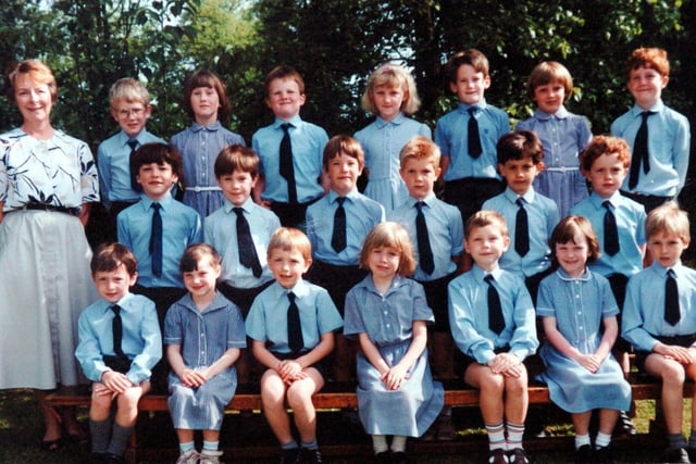 Lancashire Post reader Marjorey Prentice of Bowgreave, near Garstang, sent in this picture of a class from Kirkland CE School (now called Kirkland and Catterall CE School) from 1992
