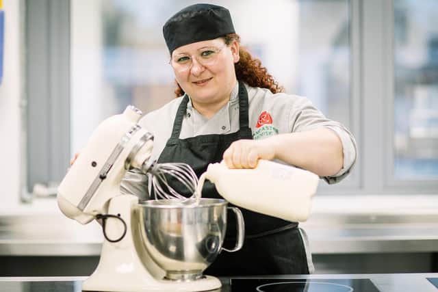 Culinary Academy 2023 trainee Ioana Stiop from Romania has joined the team of student chefs at Lancaster House Hotel.