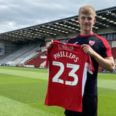 Kieran Phillips has joined Morecambe on loan Picture: Morecambe FC