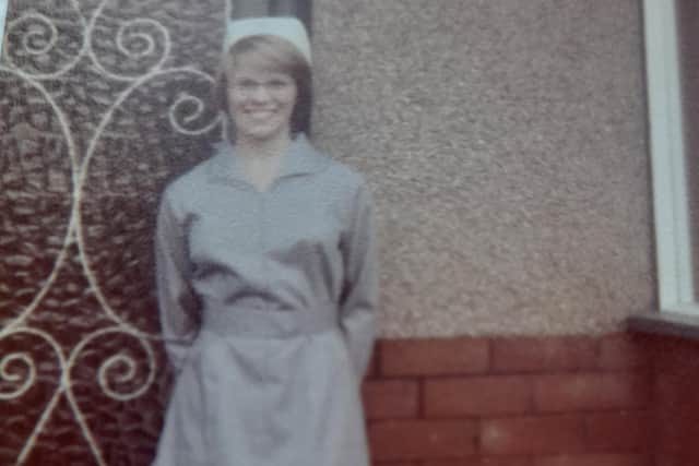 A teenage Gill Speight pictured when she volunteered with St John's Ambulance.