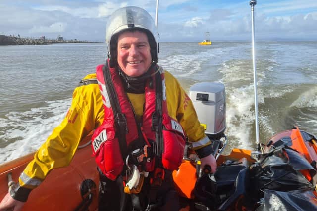 Retiring lifeboat operations manager at Morecambe, Steve Wilson.