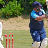 Lancaster CC's Jamie Heywood is bowled by Westgate CC's Jacob Vaughan Picture: Tony North