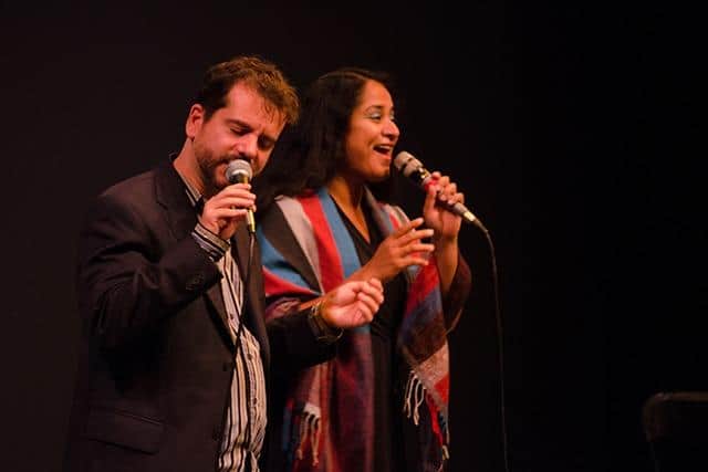 Canadian a capella duo FreePlay are performing at Heysham library this weekend.