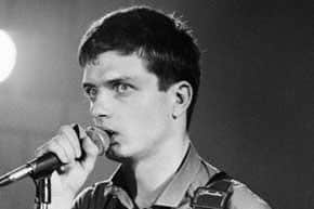 Ian Curtis of Joy Division who played at Lancaster University.