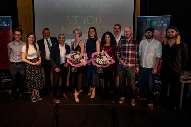 Lancaster International Film Festival winners and guests.