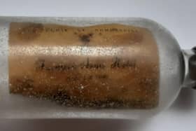 The message in a bottle thrown into the sea contained details of a hotel in Lancaster.