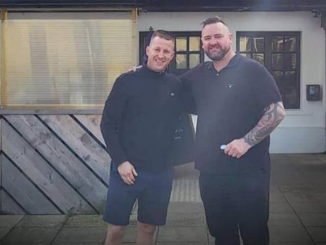 DJ Matt Thiss (right) who runs Harry's Bar in Morecambe with his family, has taken over as landlord at the Golden Ball Hotel at Snatchems Free House.
