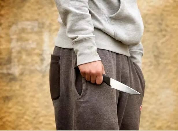 Fewer children have been locked up for knife crime